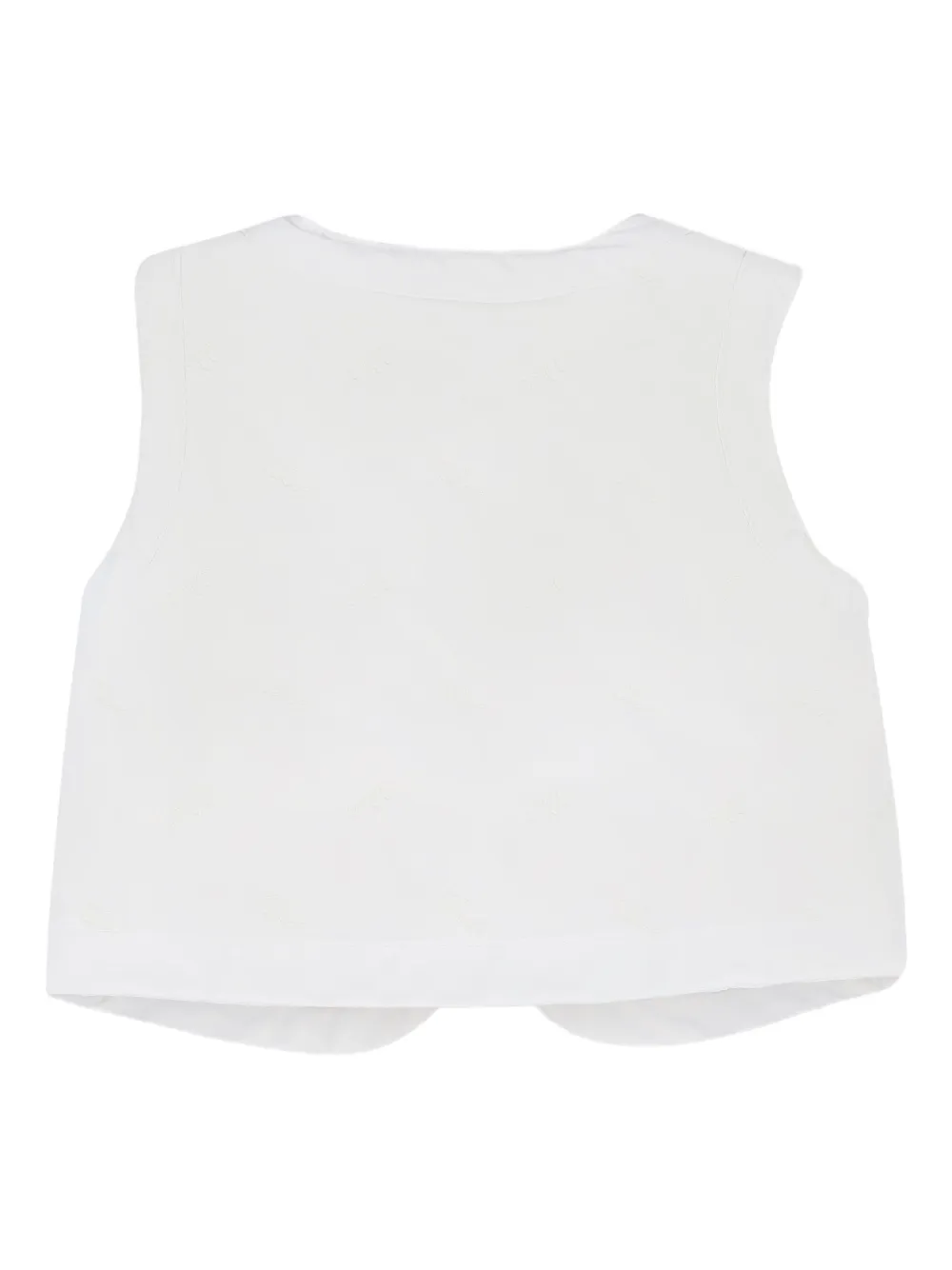 Chloé Kids Bodywarmer van imitatiebont Wit