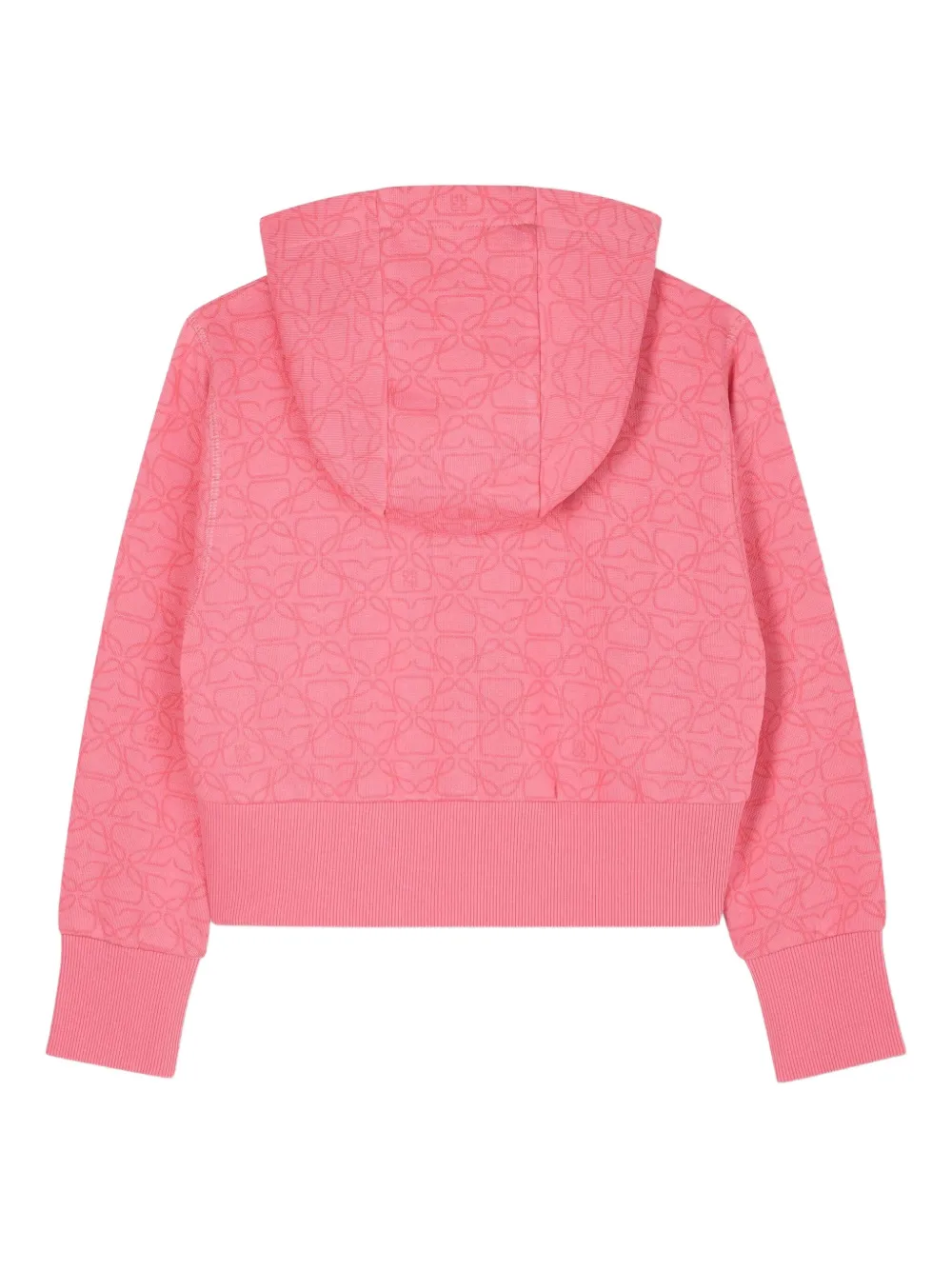 HUGO KIDS Hoodie met monogramprint Roze