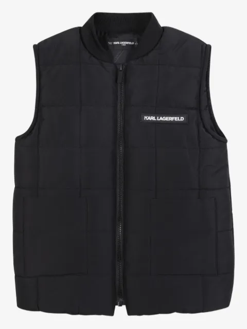 Karl Lagerfeld Kids Gilet trapuntato smanicato