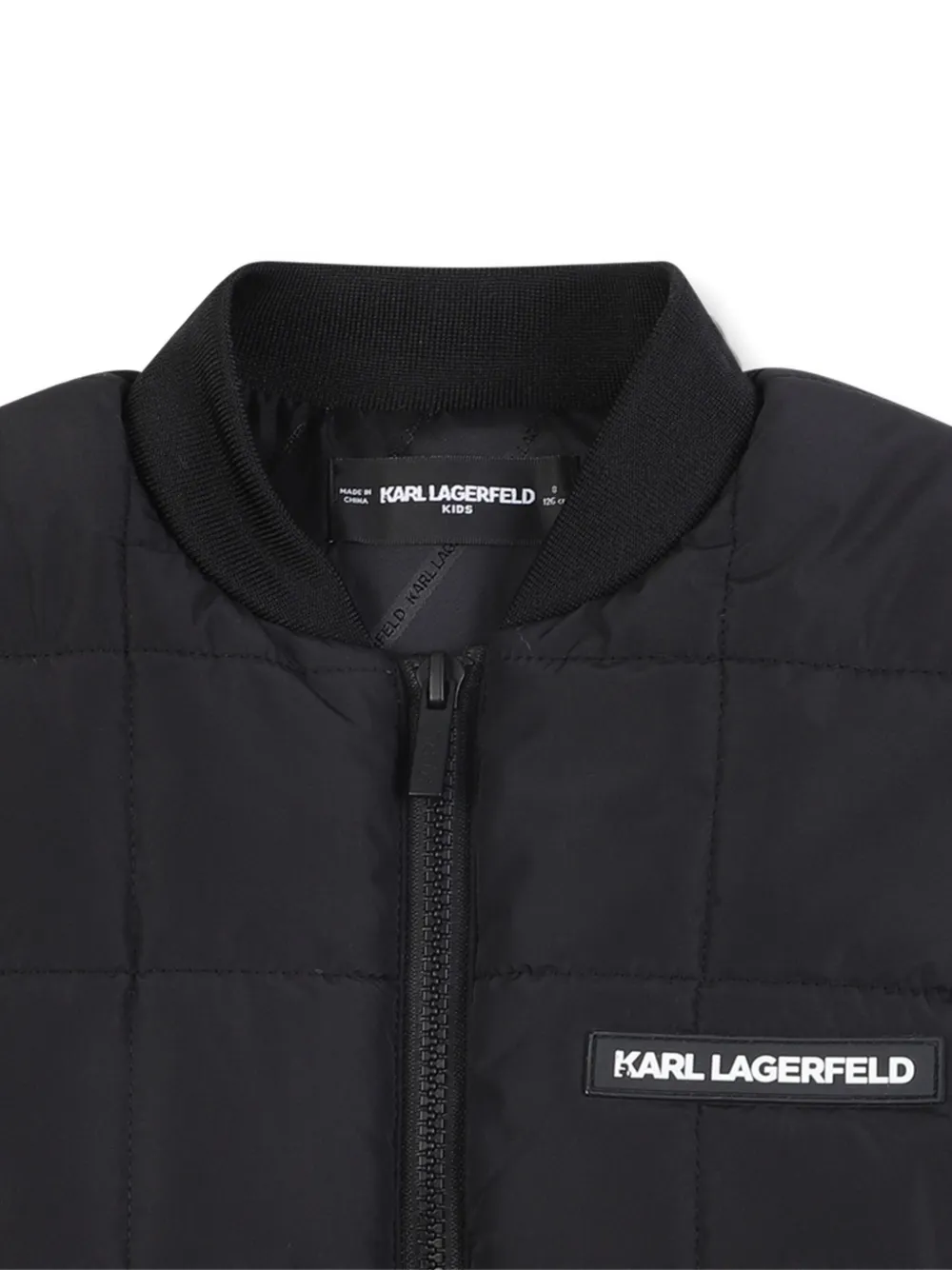 Karl Lagerfeld Kids Gewatteerde bodywarmer Zwart
