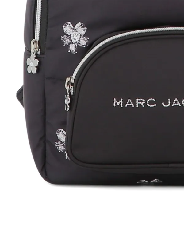 Marc Jacobs Black and White Floral Nylon Backpack Marc Jacobs Backpack Floral Bags & Handbags for Women for  main image 2