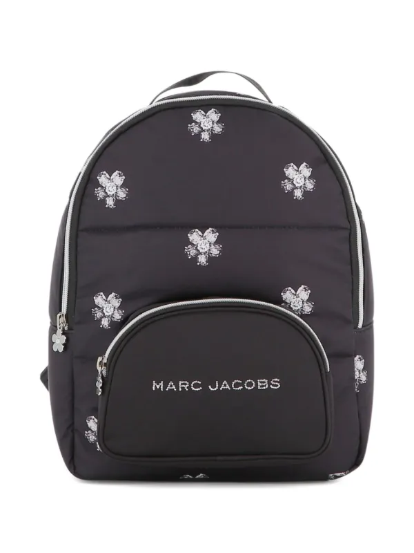 楓 　MARC BY MARC JACOBS バッグ リュック Marc Jacobs Kids floral-print Padded Backpack | Black | FARFETCH