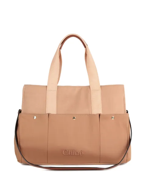 Chloé Kids شنطة حفاضات كانفا
