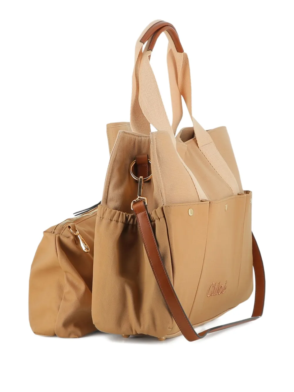 Chloé Kids Canvas luiertas Beige