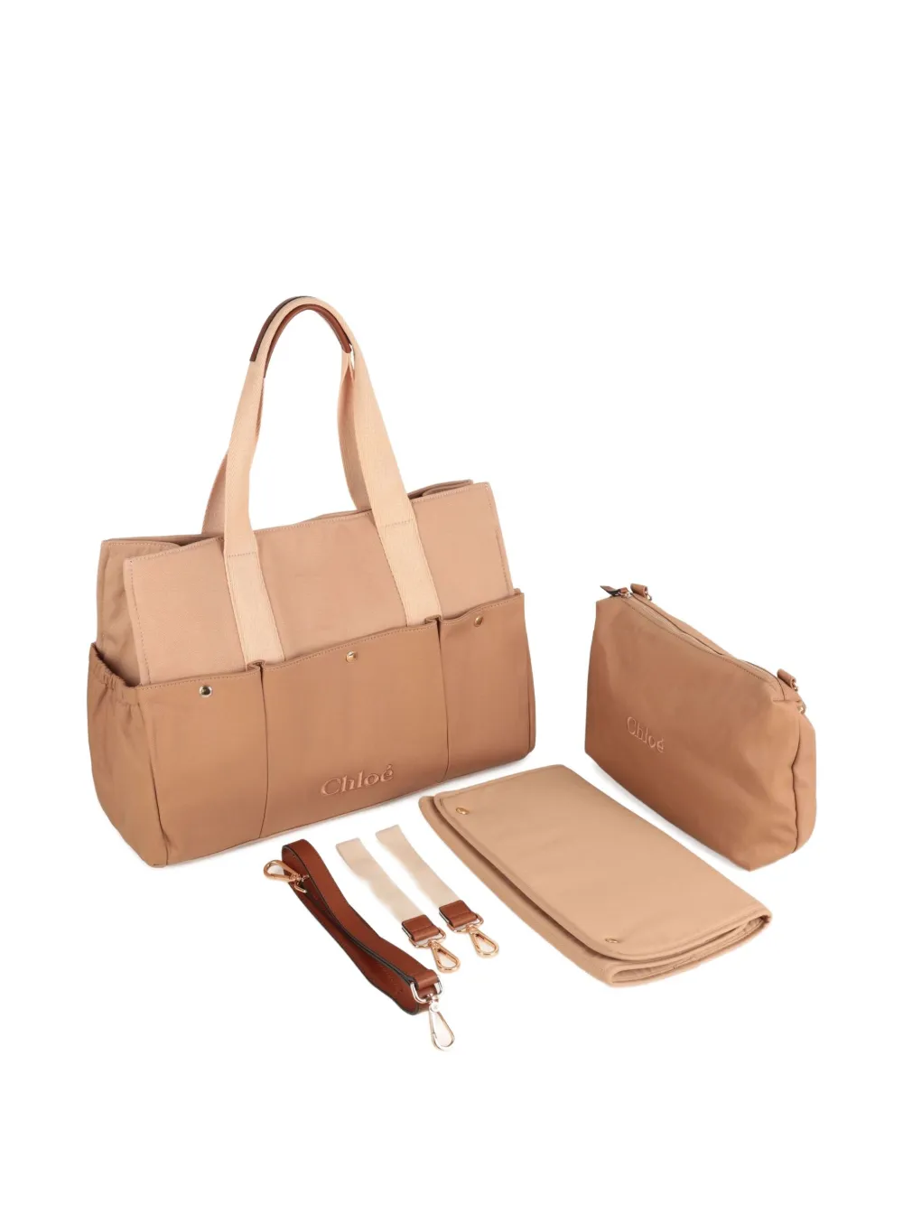 Chloé Kids Canvas luiertas Beige