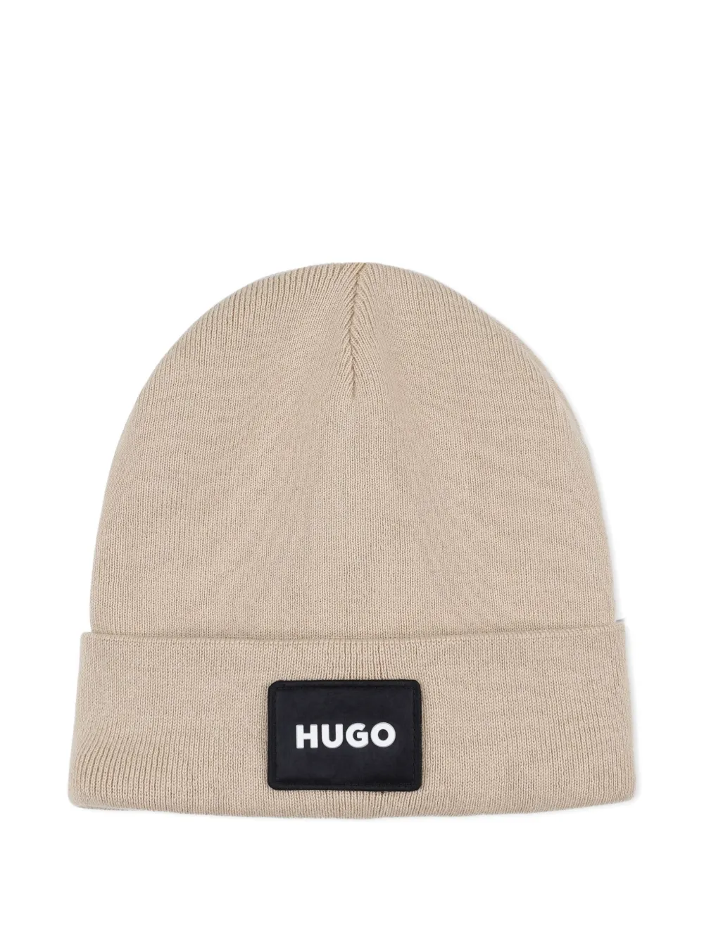 HUGO KIDS Muts met logopatch Beige