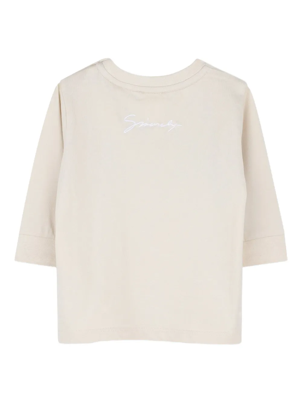 Givenchy Kids T-shirt met logodetail CREAM