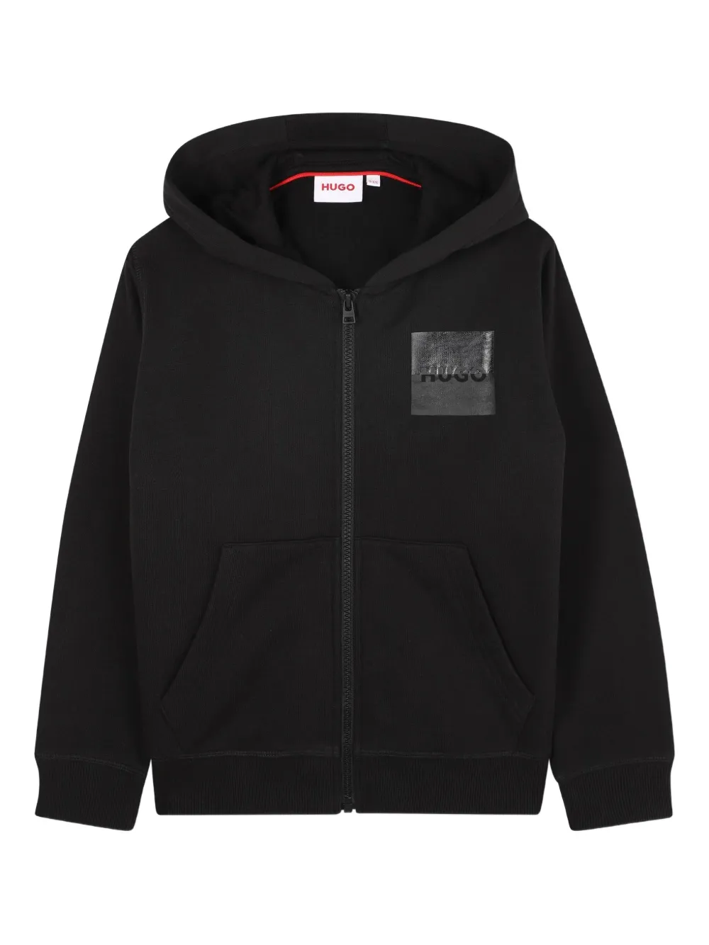 HUGO KIDS Hoodie met rits Zwart