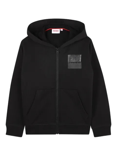 HUGO KIDS zip-front hoodie