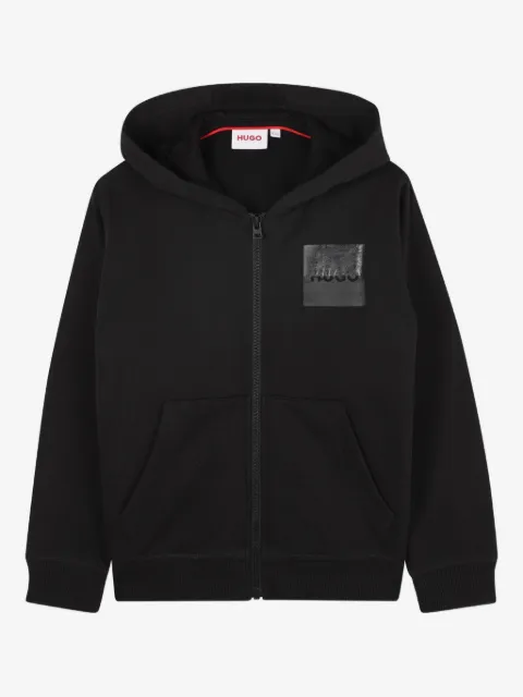 HUGO KIDS hoodie con cierre en la parte delantera