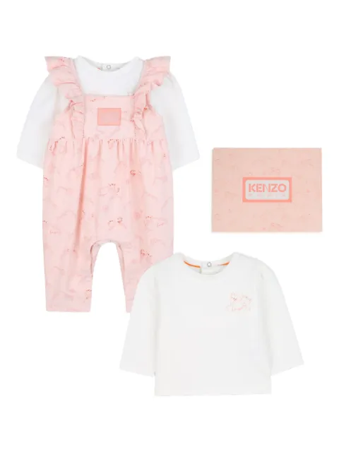 Kenzo Kids ruffle-trim babygrow set