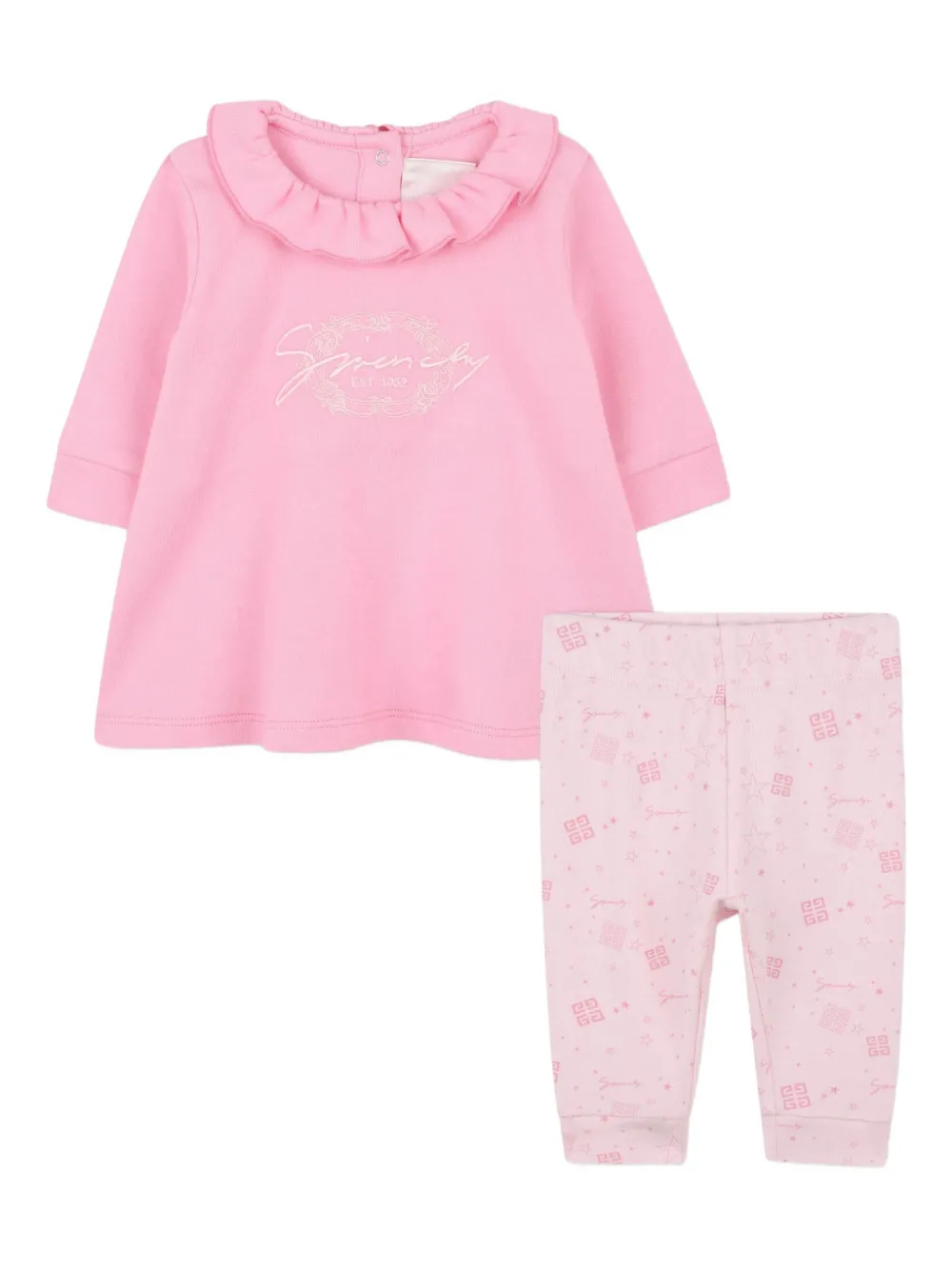 Givenchy Ruffled Printed Tracksuit In Pink