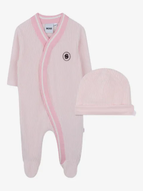 BOSS Kidswear trousseau de naissance à design côtelé