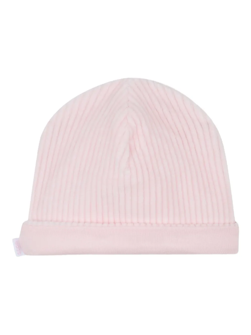 BOSS Kidswear Geribbelde romperset met gewikkelde voorkant Roze