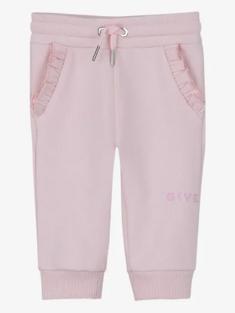 Givenchy Kids joggers con bolsillos y volantes