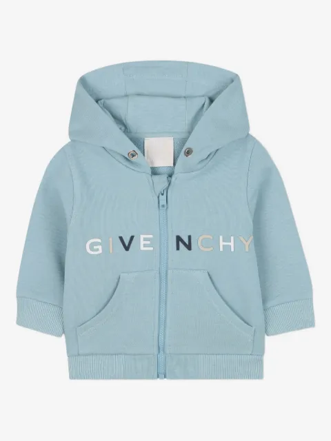 Givenchy Kids logo-print zip-up hoodie
