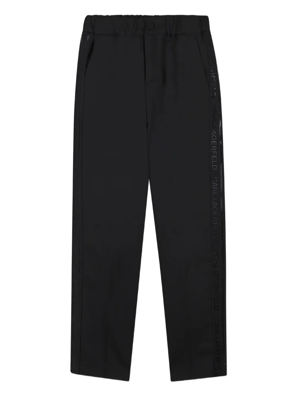 Karl Lagerfeld Kids Broek met elastische taille Zwart
