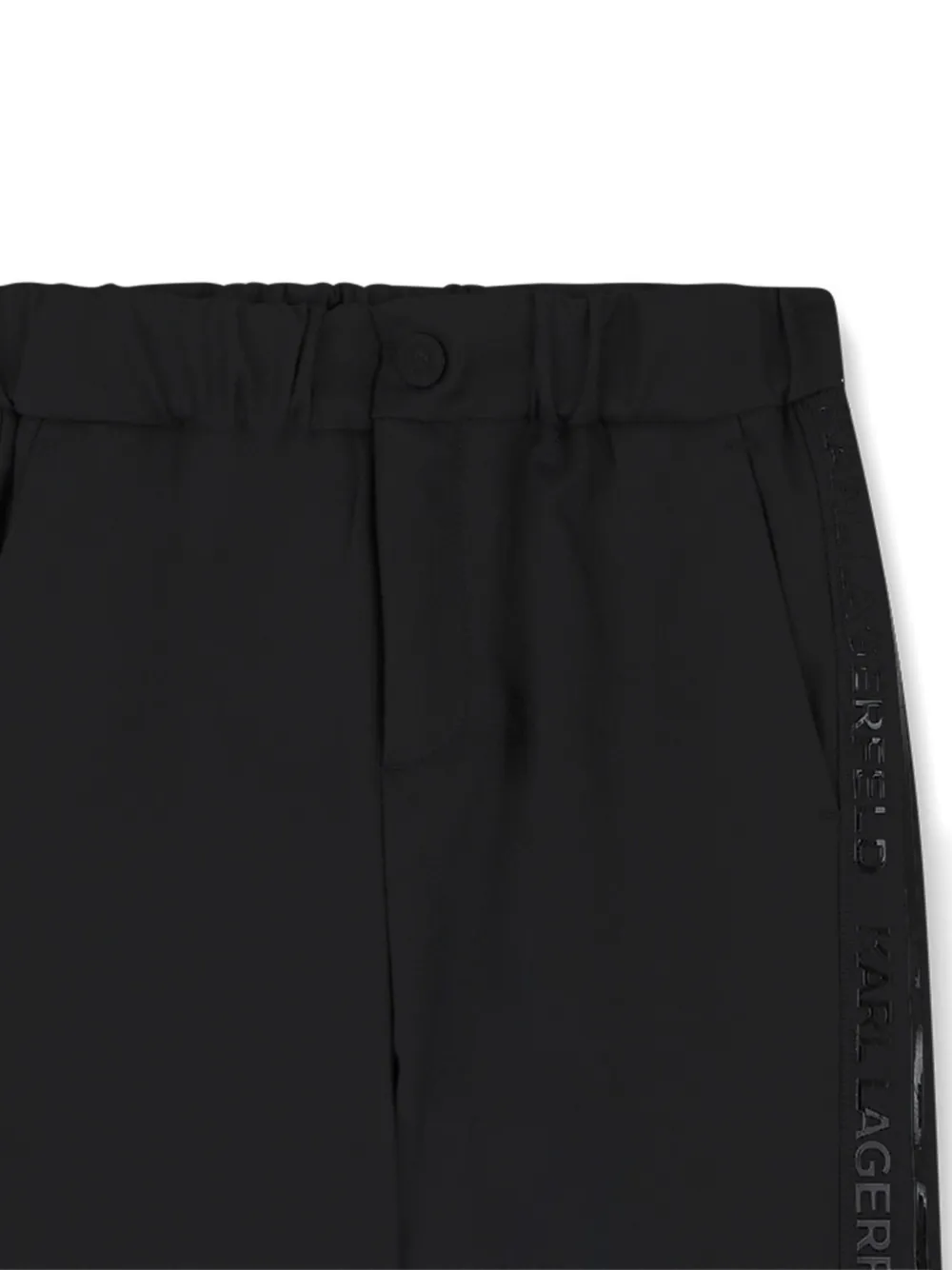 Karl Lagerfeld Kids Broek met elastische taille Zwart