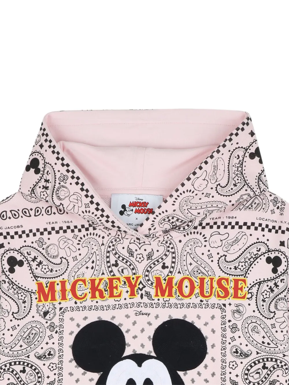 Marc Jacobs Kids Jurk met paisley-print en capuchon Roze