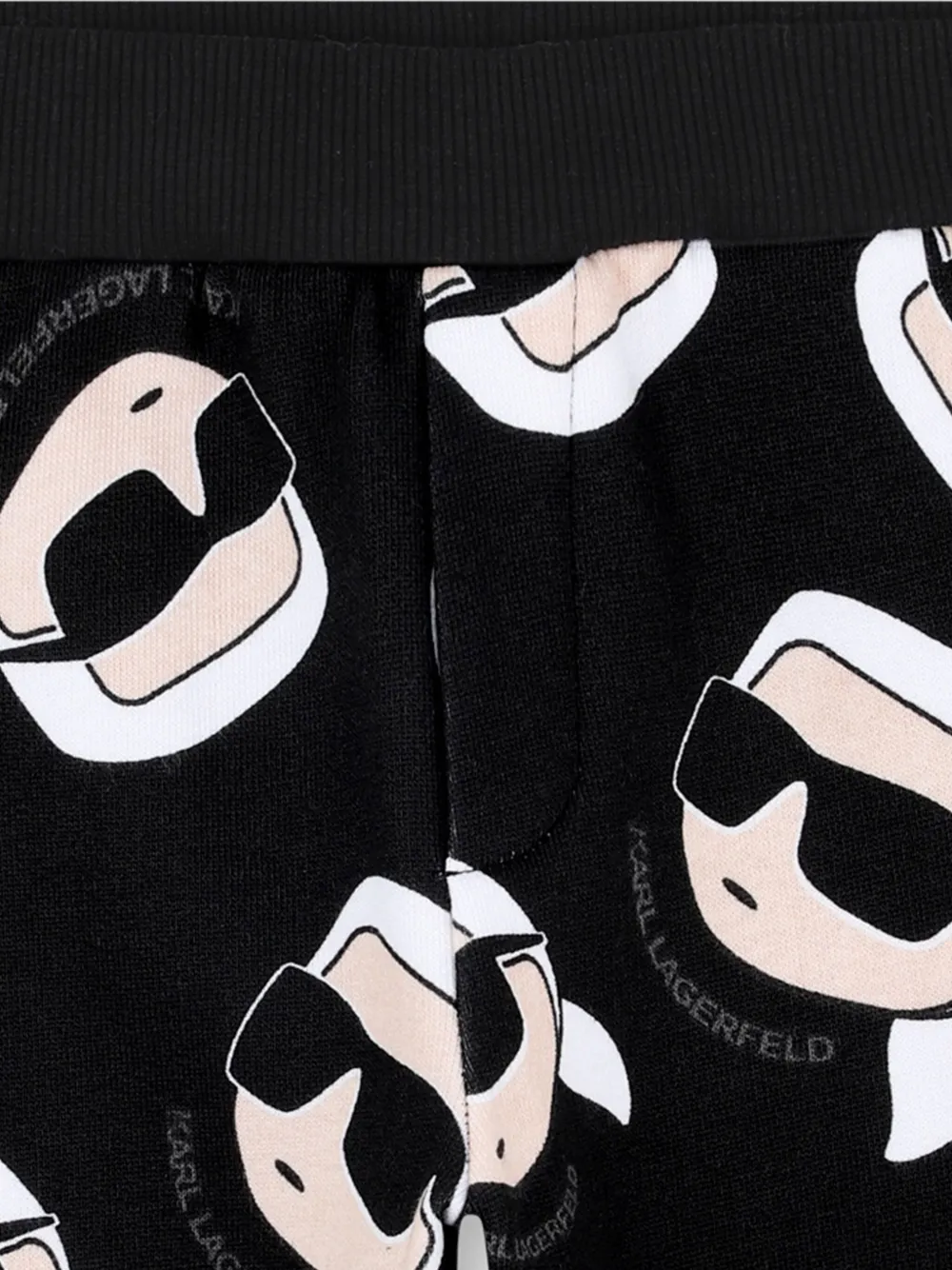 Karl Lagerfeld Kids Trainingsbroek met print Zwart