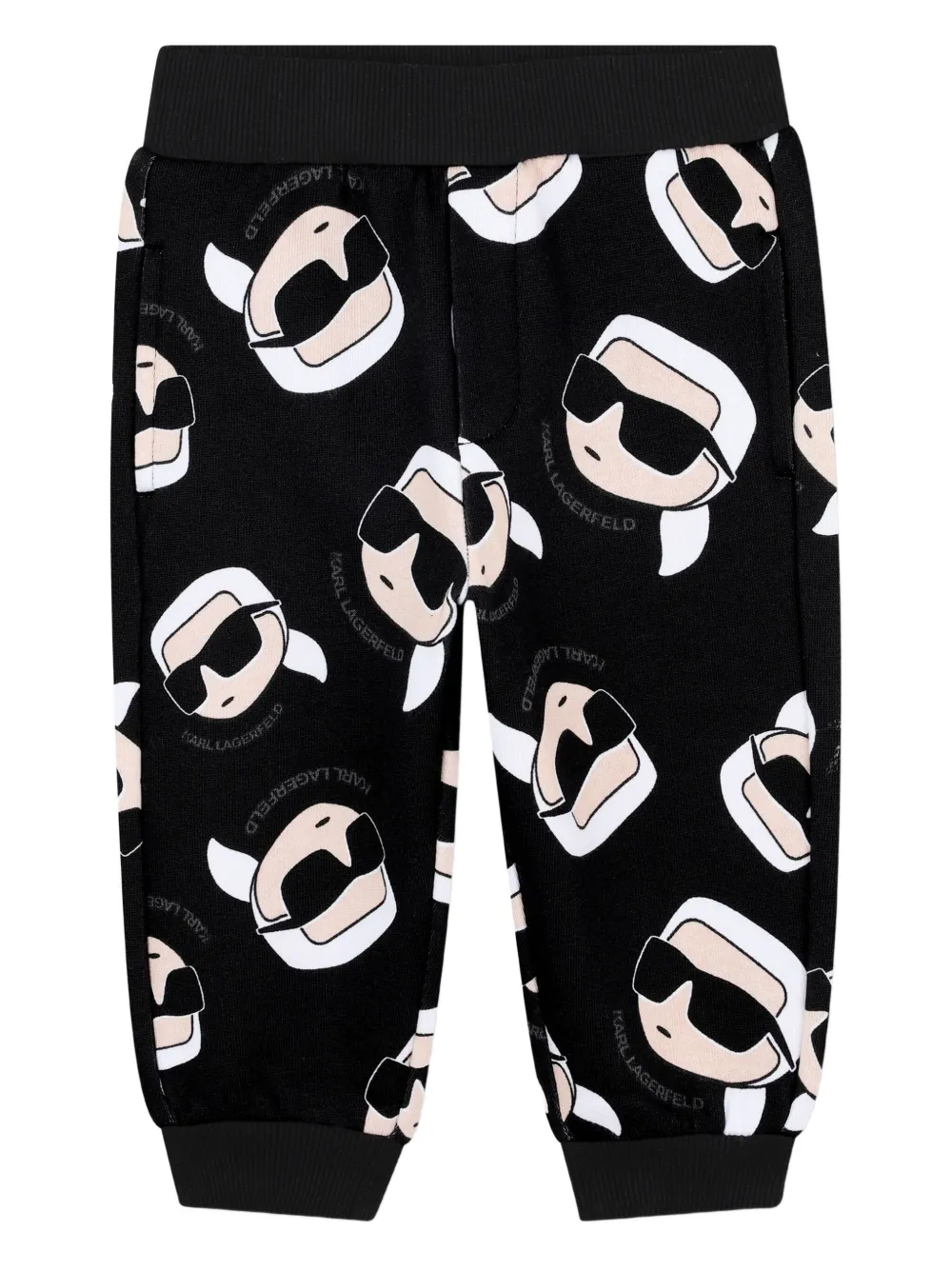 Karl Lagerfeld Kids Trainingsbroek met print Zwart