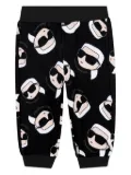 Karl Lagerfeld Kids Ikon-print track pants - Black