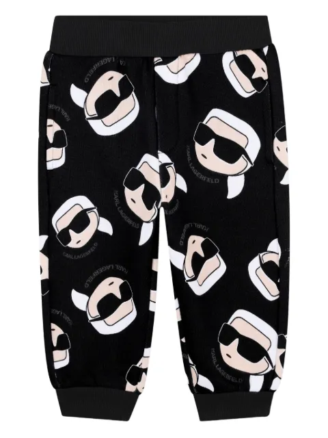 Karl Lagerfeld Kids بنطال رياضي بطبعة 'أيكون'