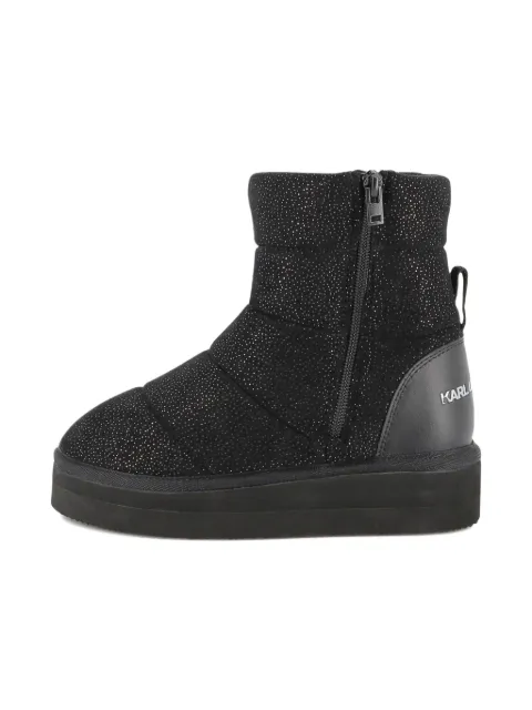 Karl Lagerfeld Kids crystal-embellished ankle boots