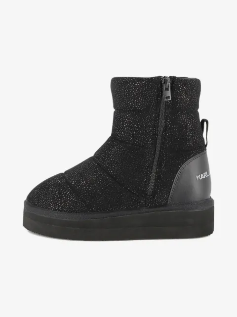 Karl Lagerfeld Kids crystal-embellished ankle boots