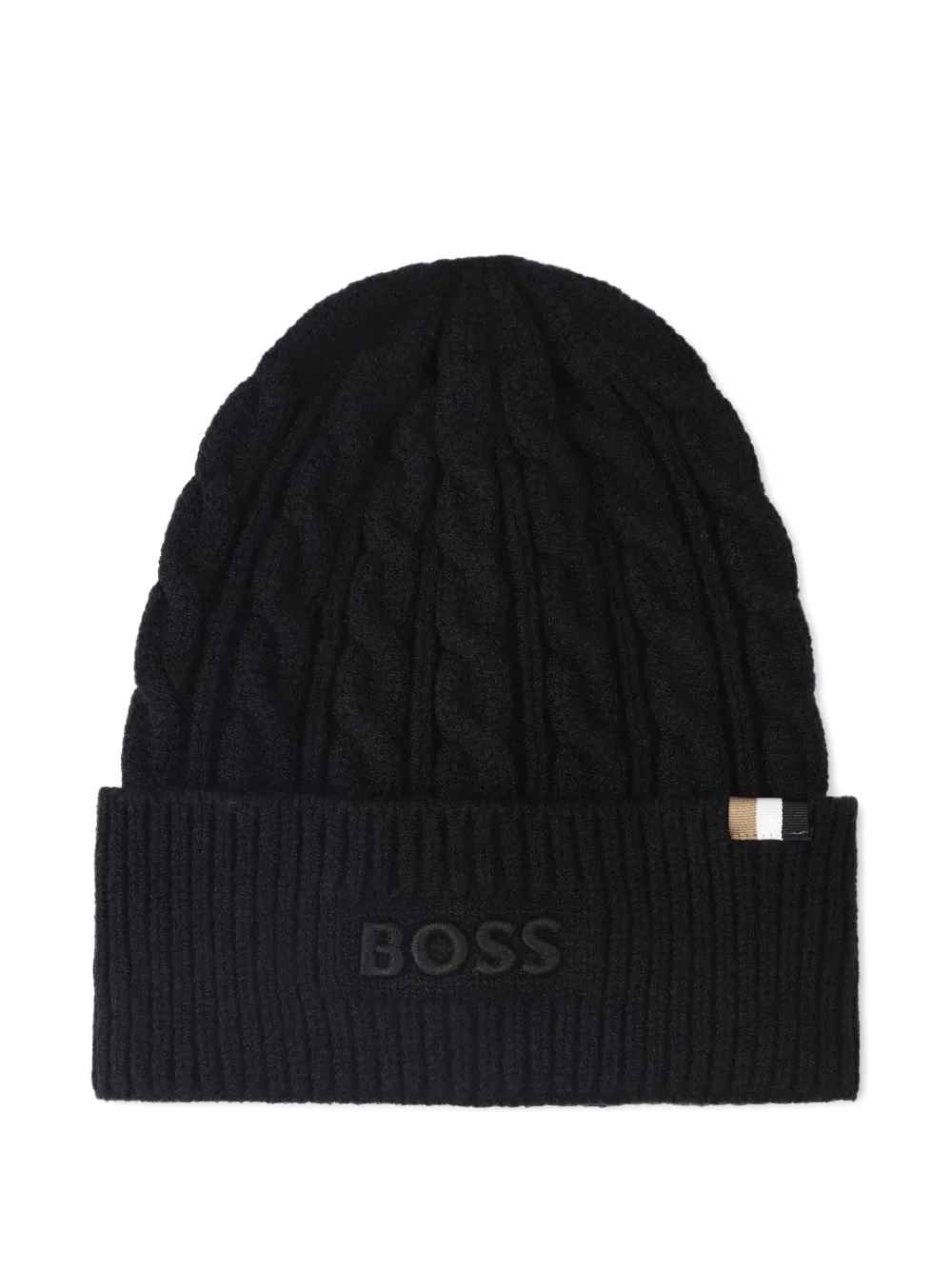 BOSS Kidswear Kabelgebreide muts Zwart