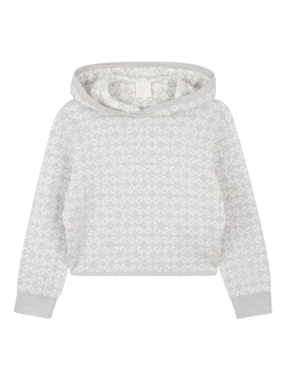 Givenchy Kids Hoodie met logo-jacquard Grijs