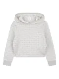Givenchy Kids logo-jacquard hoodie - Grey