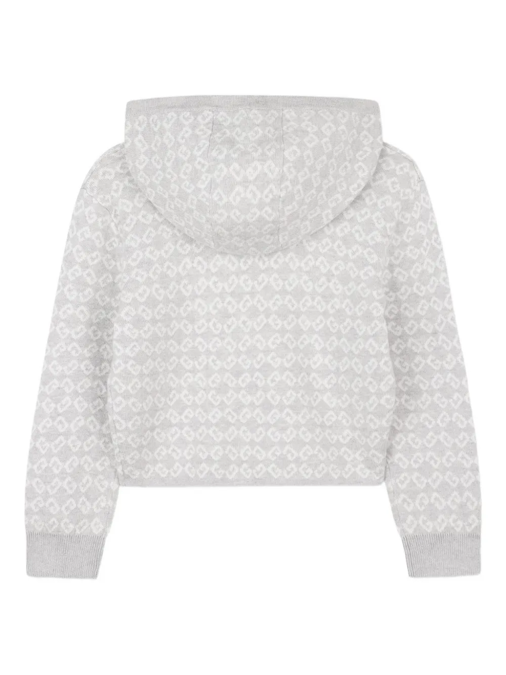 Givenchy Kids Hoodie met logo-jacquard Grijs