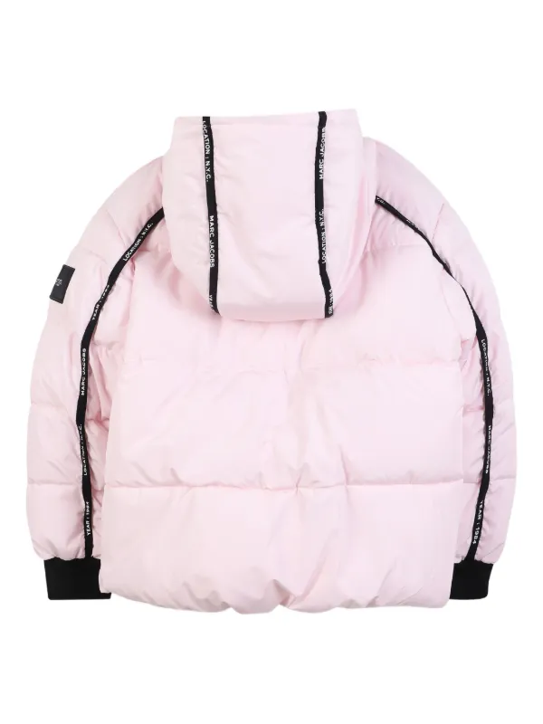Marc Jacobs Kids Padded Hooded Jacket | Pink | FARFETCH