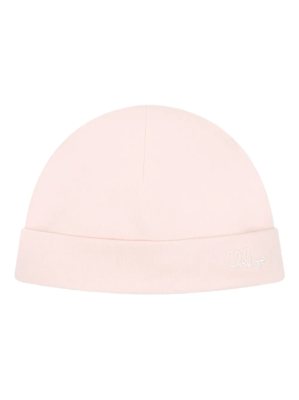 Chloé Kids Geribbeld katoenen romperset Roze