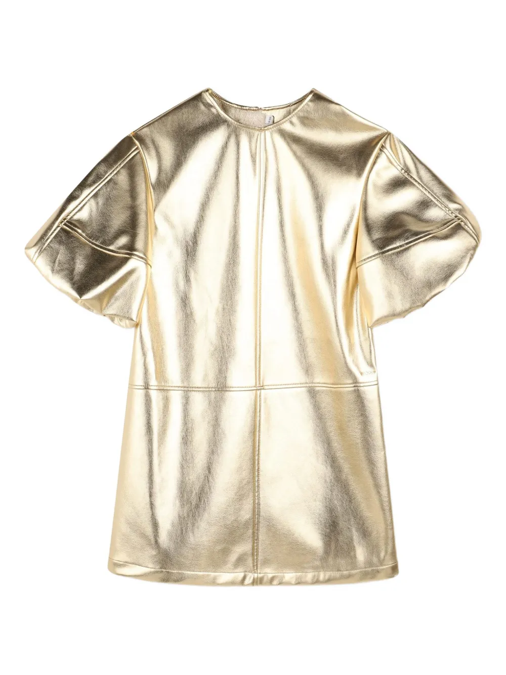 BOSS Kidswear Jurk met metallic-effect Goud
