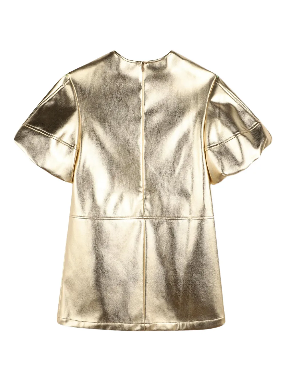 BOSS Kidswear Jurk met metallic-effect Goud