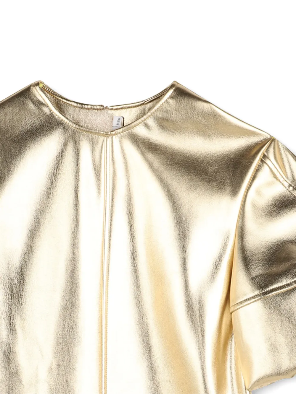 BOSS Kidswear Jurk met metallic-effect Goud