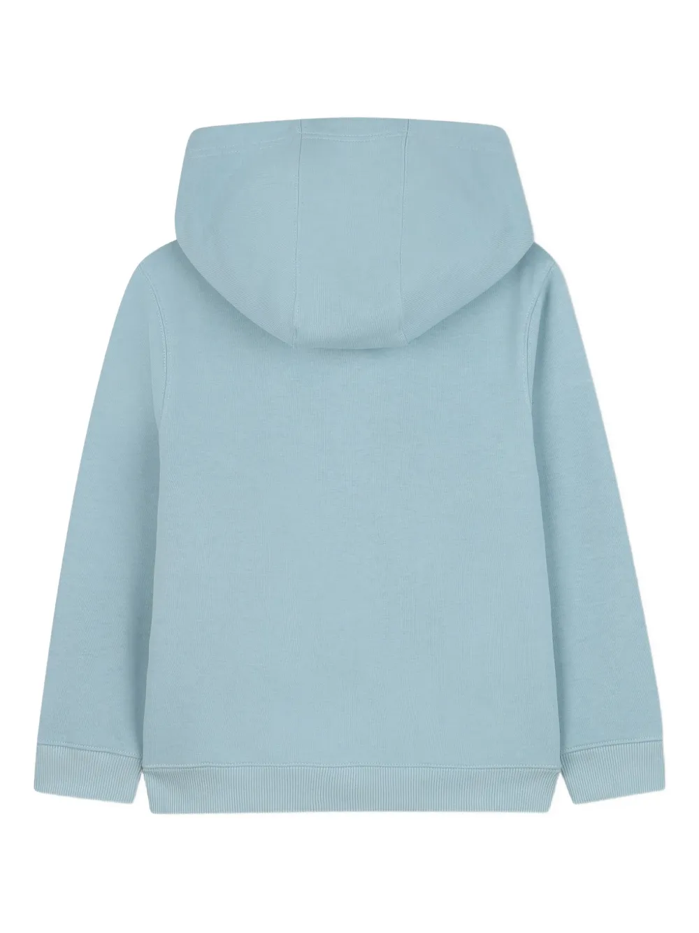 Givenchy Kids Hoodie met logoprint en rits Blauw