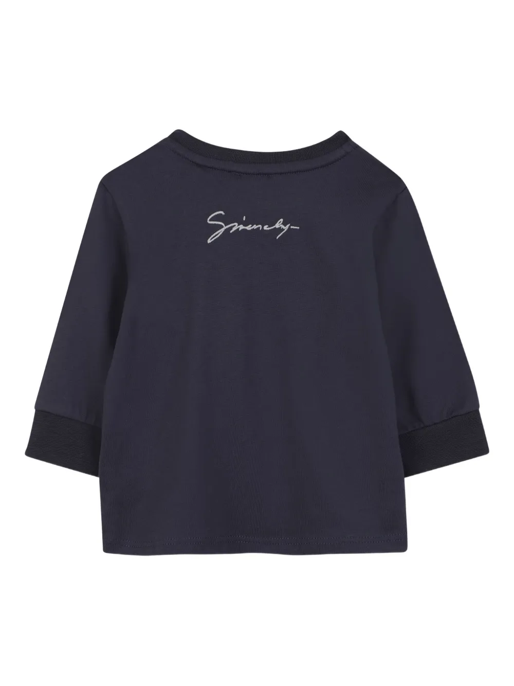Givenchy Kids Sweater met grafische print Blauw