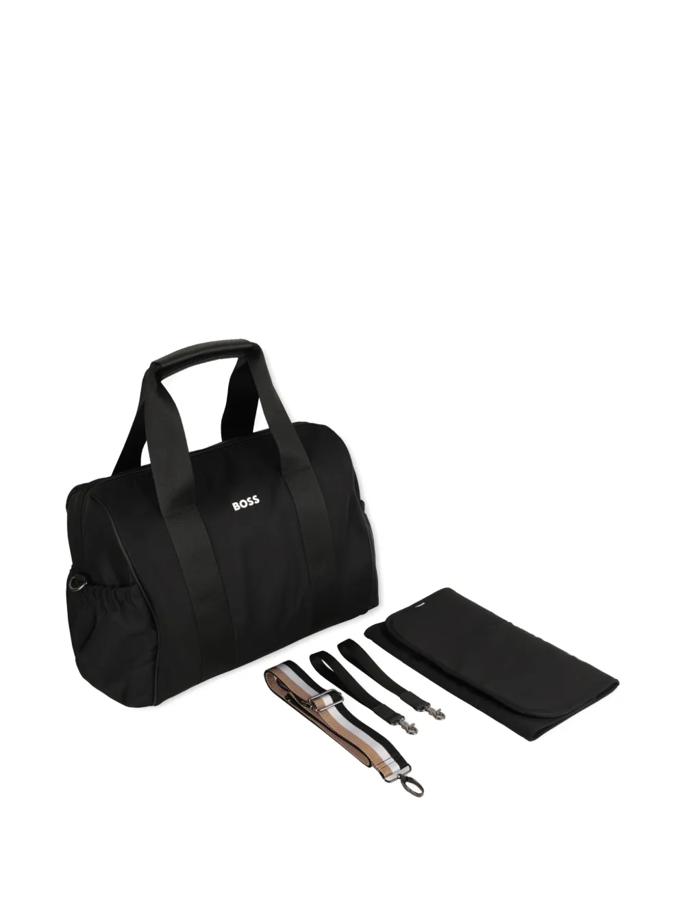 BOSS Kidswear Luiertas met logoprint Zwart