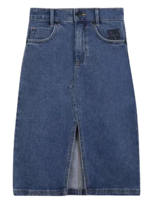 Chloé Kids デニムスカート | ブルー | FARFETCH JP