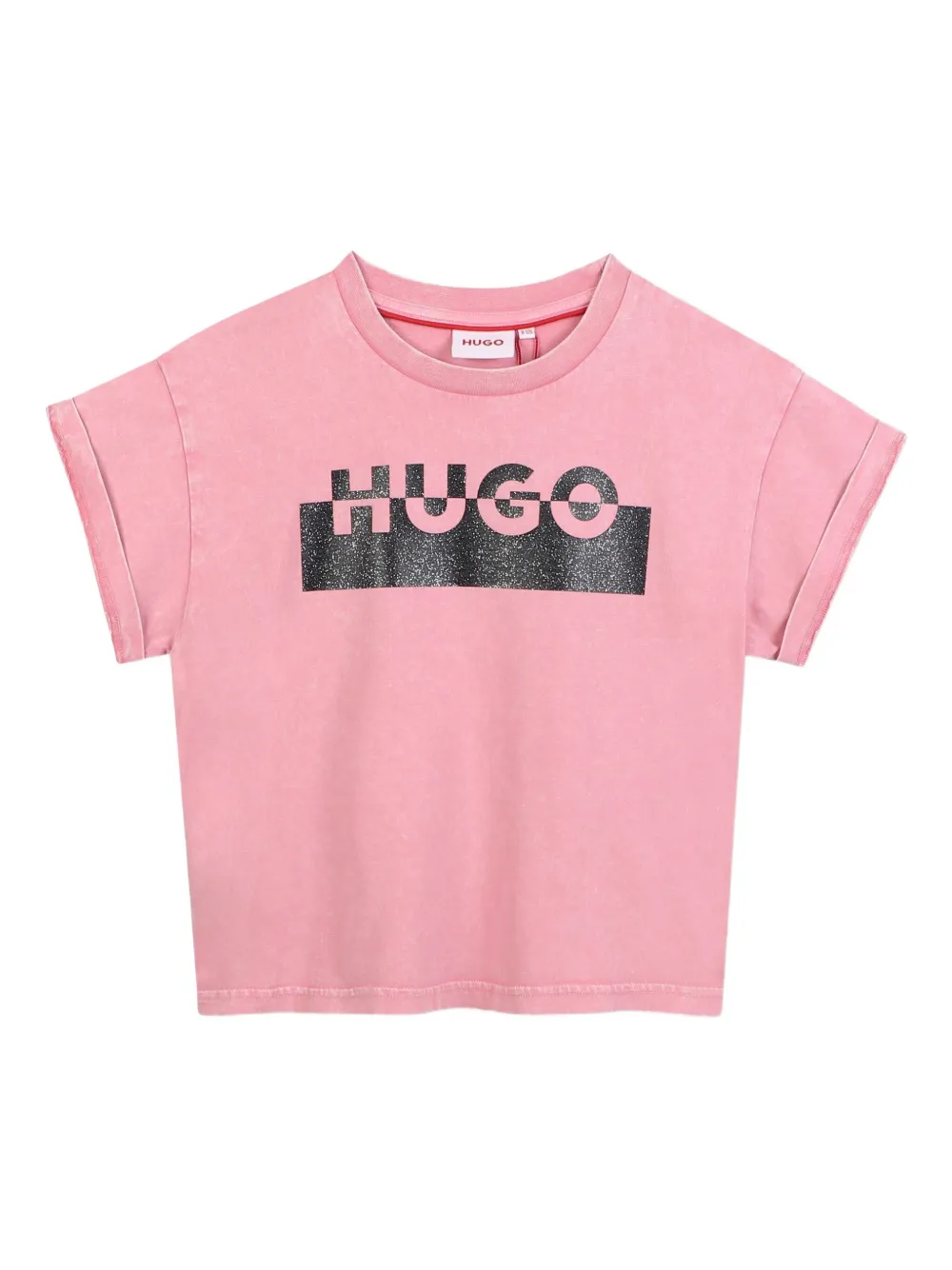 HUGO KIDS camiseta con logo estampado | rosa | Image 1