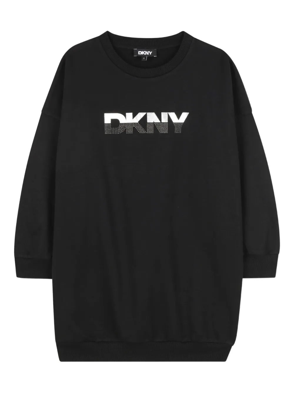 Dkny Kids Jurk met geborduurd logo Zwart