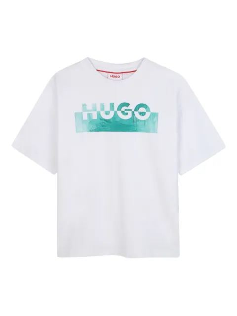 HUGO KIDS logo-print T-shirt