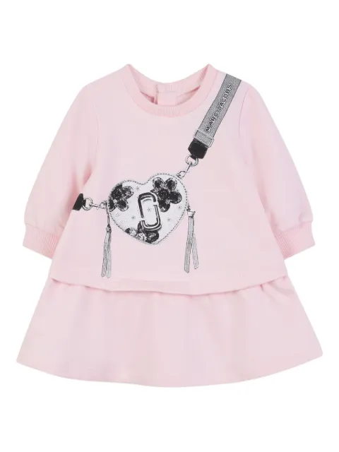Marc Jacobs Kids heart-print layered dress