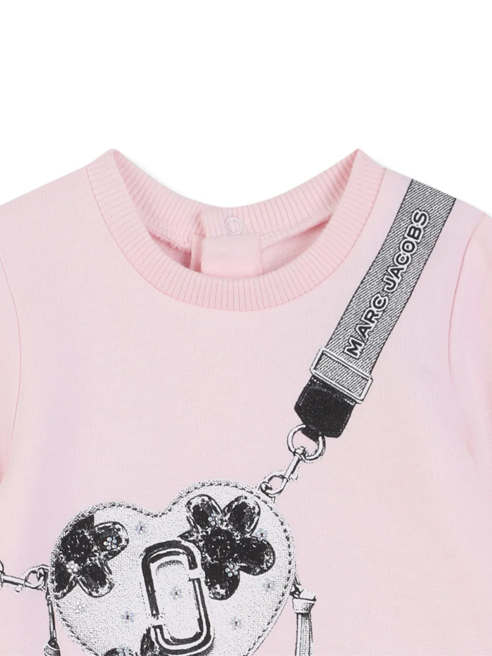 Marc Jacobs Kids Gelaagde jurk met hartprint Roze