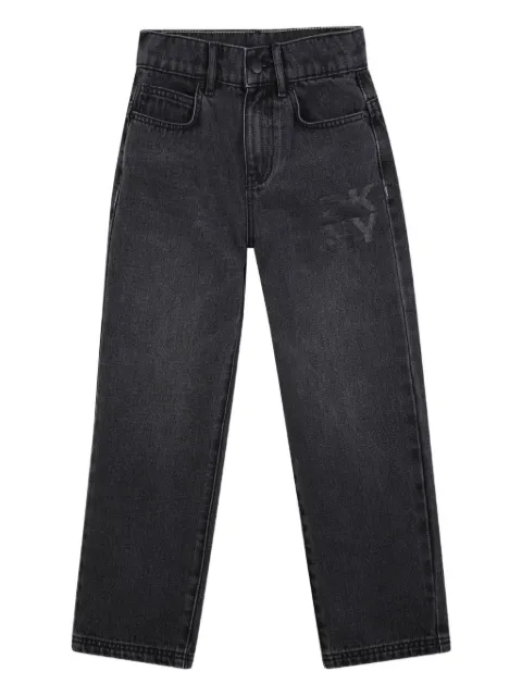 Dkny Kids logo-embroidered jeans