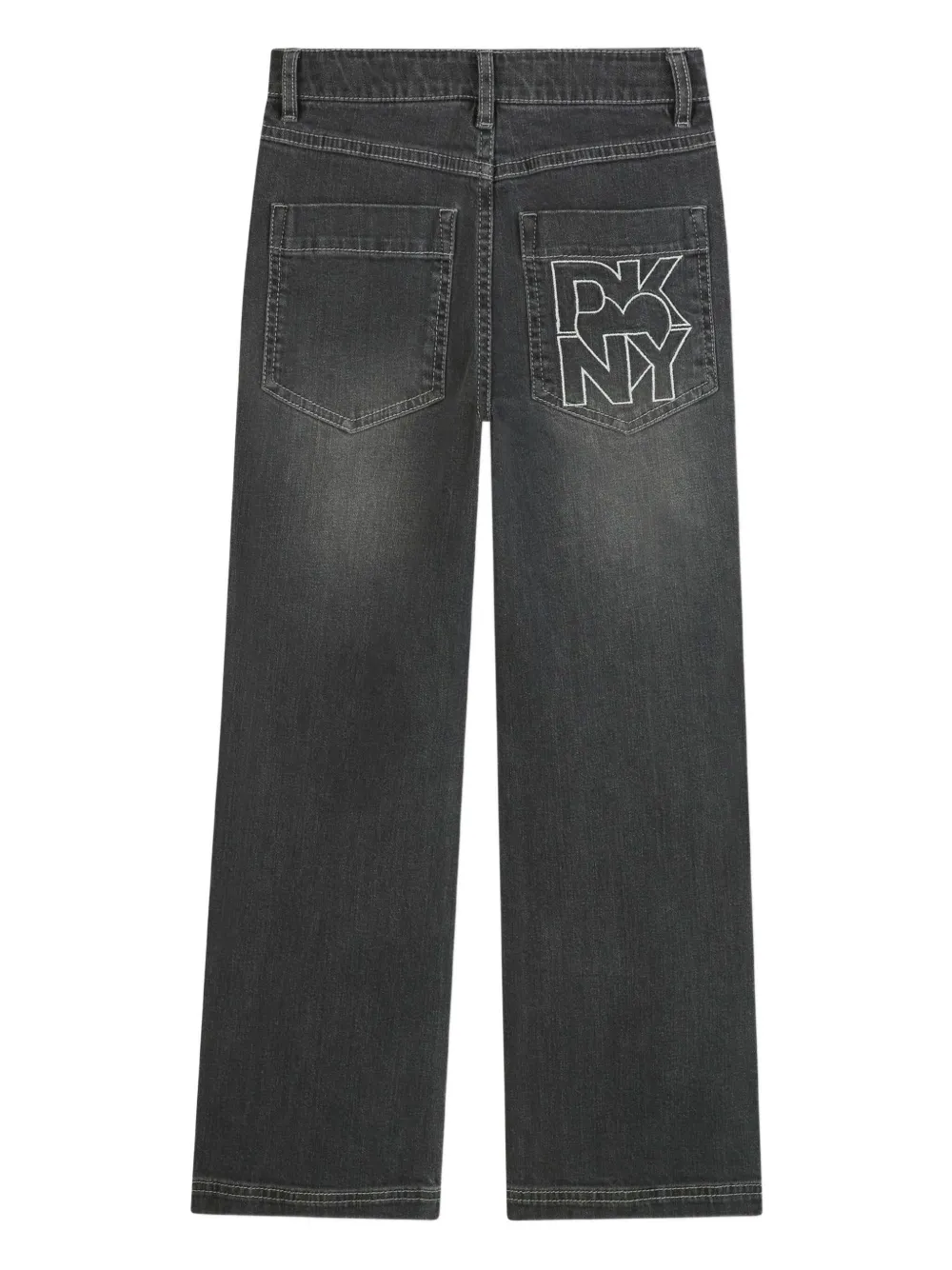 Dkny Kids Jeans met geborduurd logo Zwart