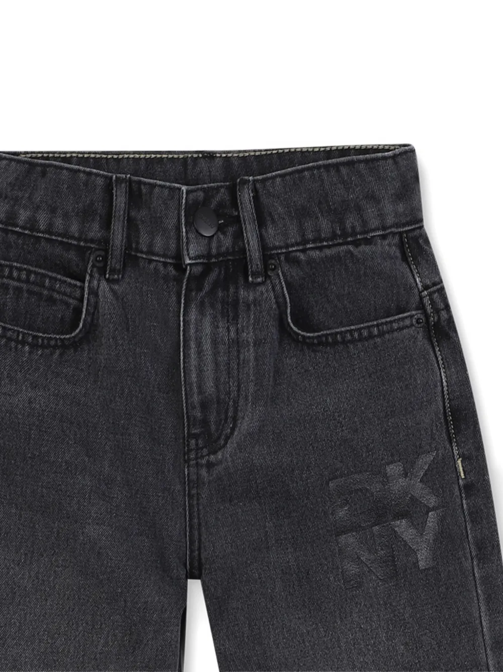 Dkny Kids Jeans met geborduurd logo Zwart